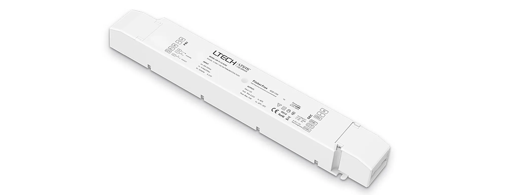 0-10V/1-10V/10V PWM/RX/Push DIM/CT, 0-100% Dim, CV 75W 12Vdc 6.25A, 200-240Vac,IP20, 5yrs Warranty.